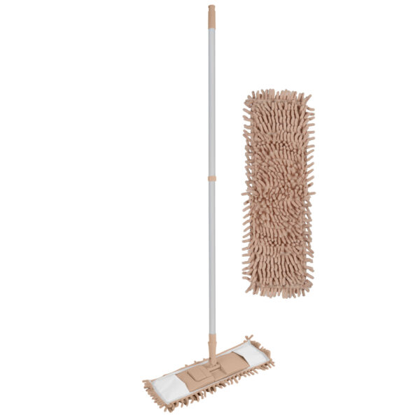 Urban Living vloerwisser microvezel dweil - met grote noppen - roze -