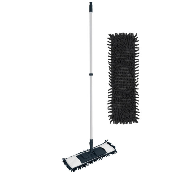 Urban Living vloerwisser microvezel dweil - met grote noppen - blauw -
